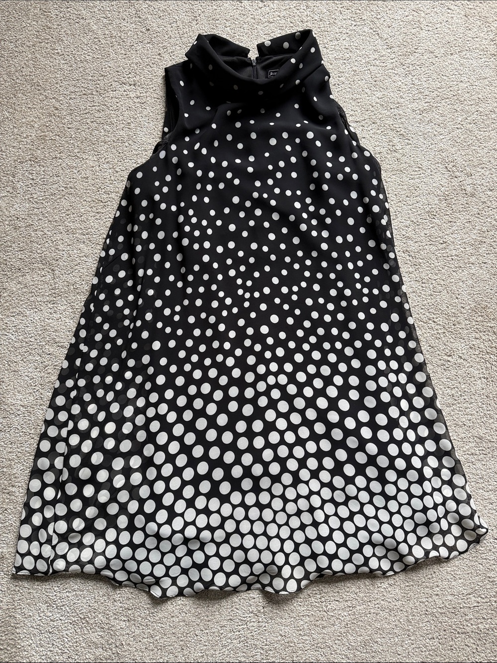 Jessica Howard polkadot cape dress